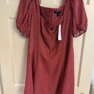 French Connection Red floral dress Size 12